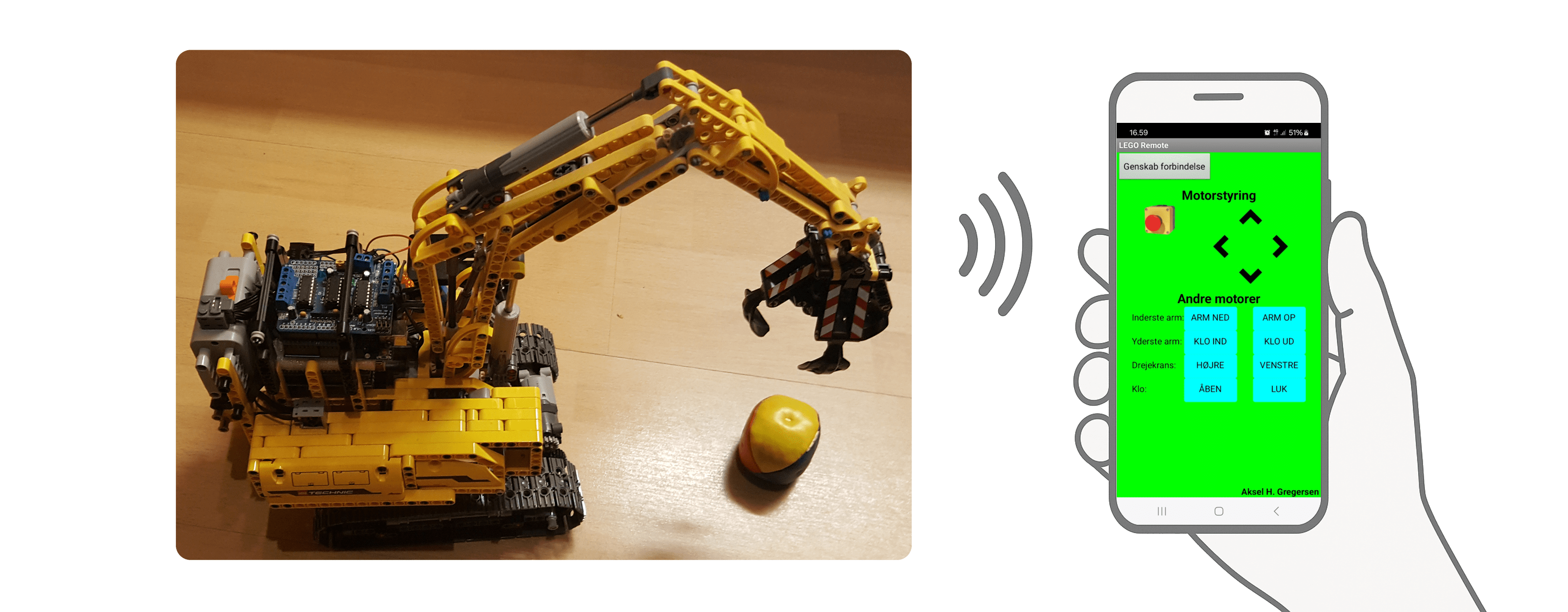 Fjernstyring af LEGO-robot